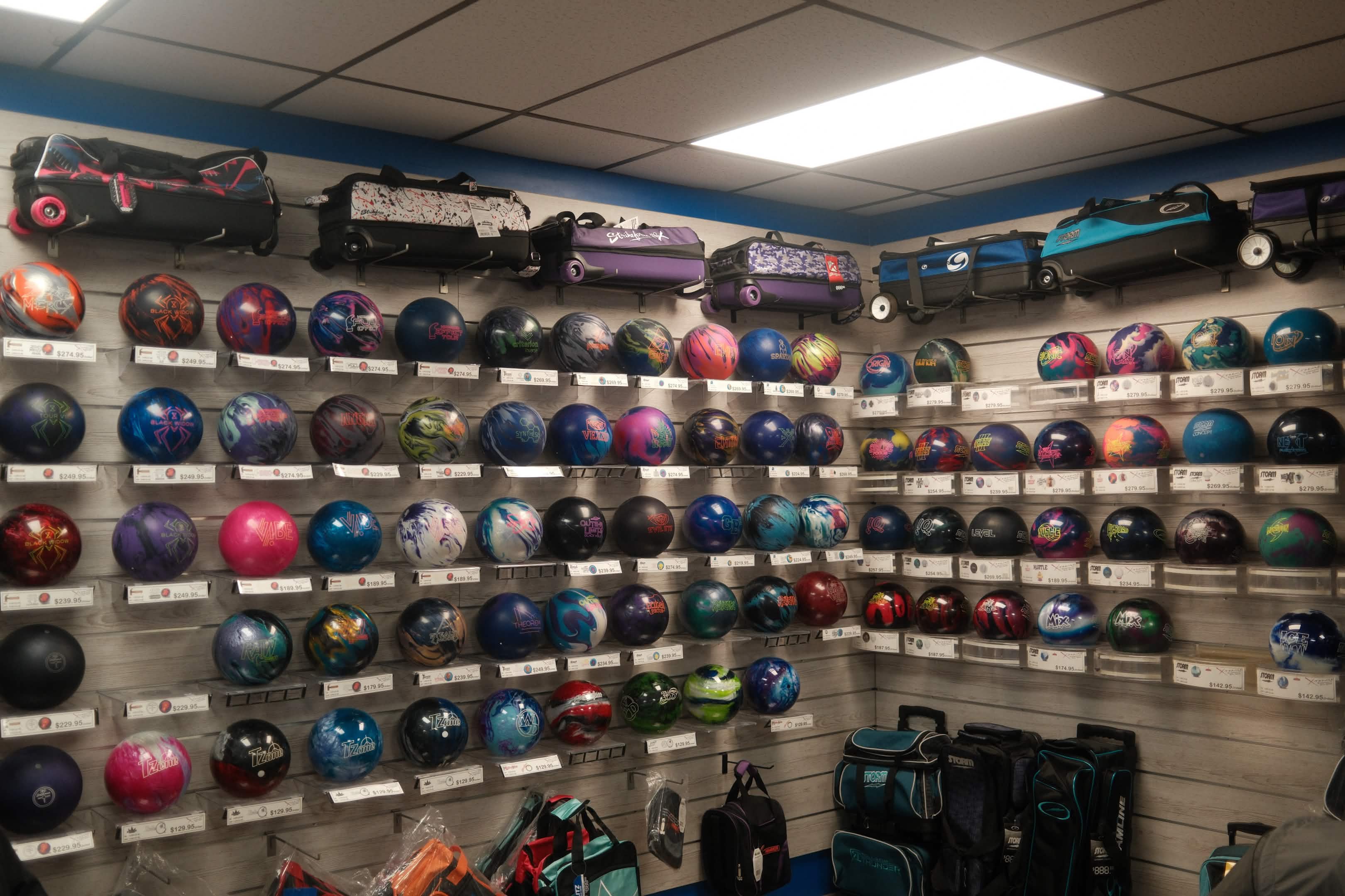 Bowling Balls on Wall